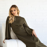 NINA Flared Sleeve Dress