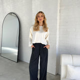 Wide leg trousers