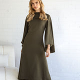 NINA Flared Sleeve Dress