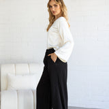 Wide leg trousers