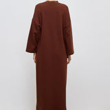 RELAXED FIT DRESS BROWN